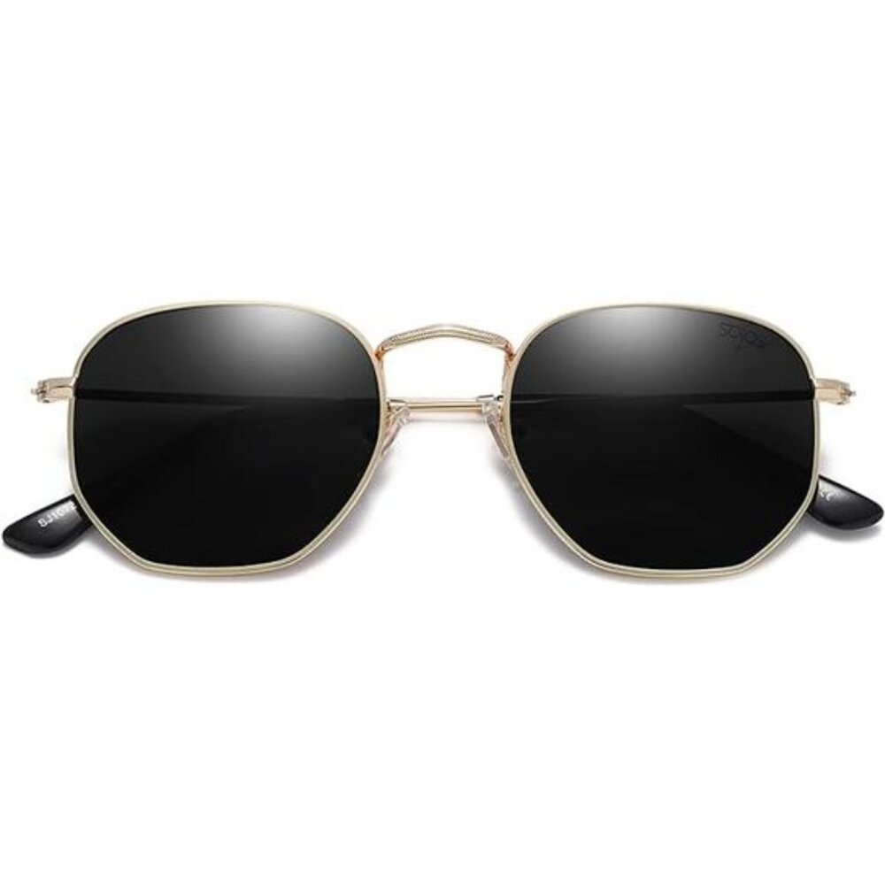 Square Polarized Sunglasses Small Hexagonal, Mirr… - image 6